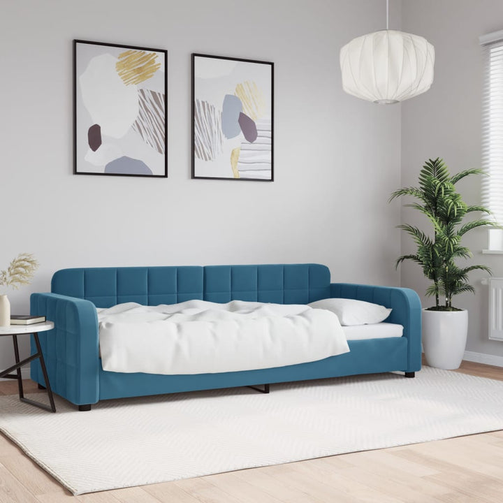 daybed 80x200 cm velour blå