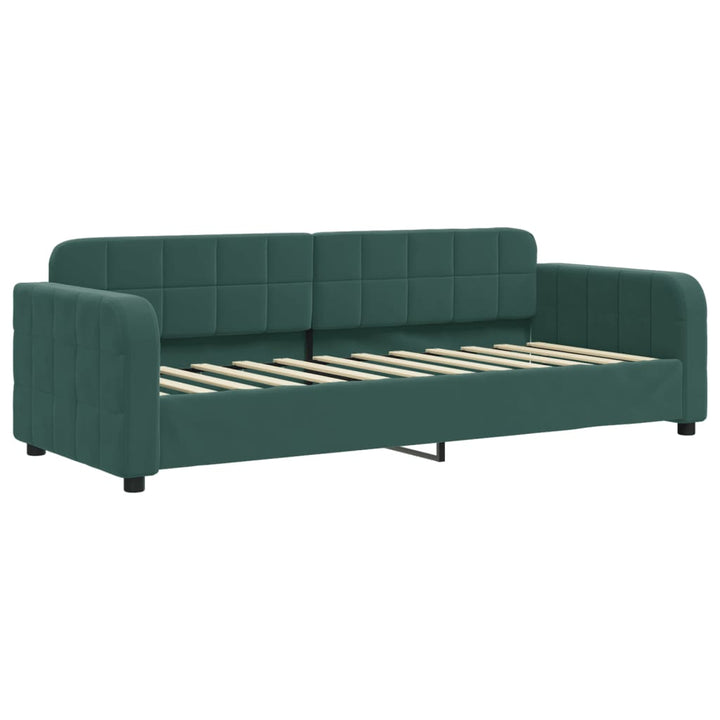 daybed 80x200 cm velour mørkegrøn