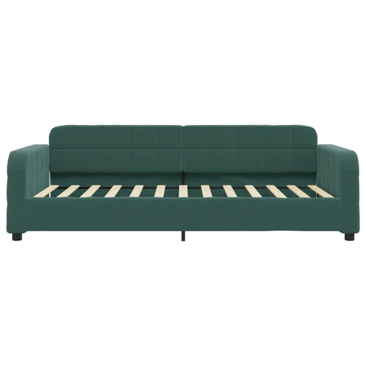 daybed 80x200 cm velour mørkegrøn
