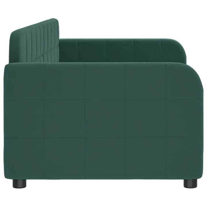 daybed 80x200 cm velour mørkegrøn