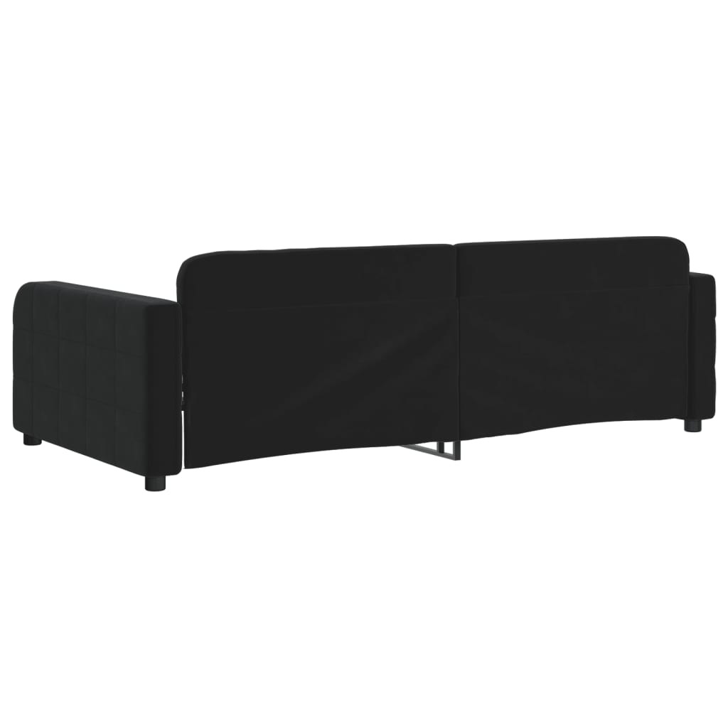 daybed 90x200 cm velour sort