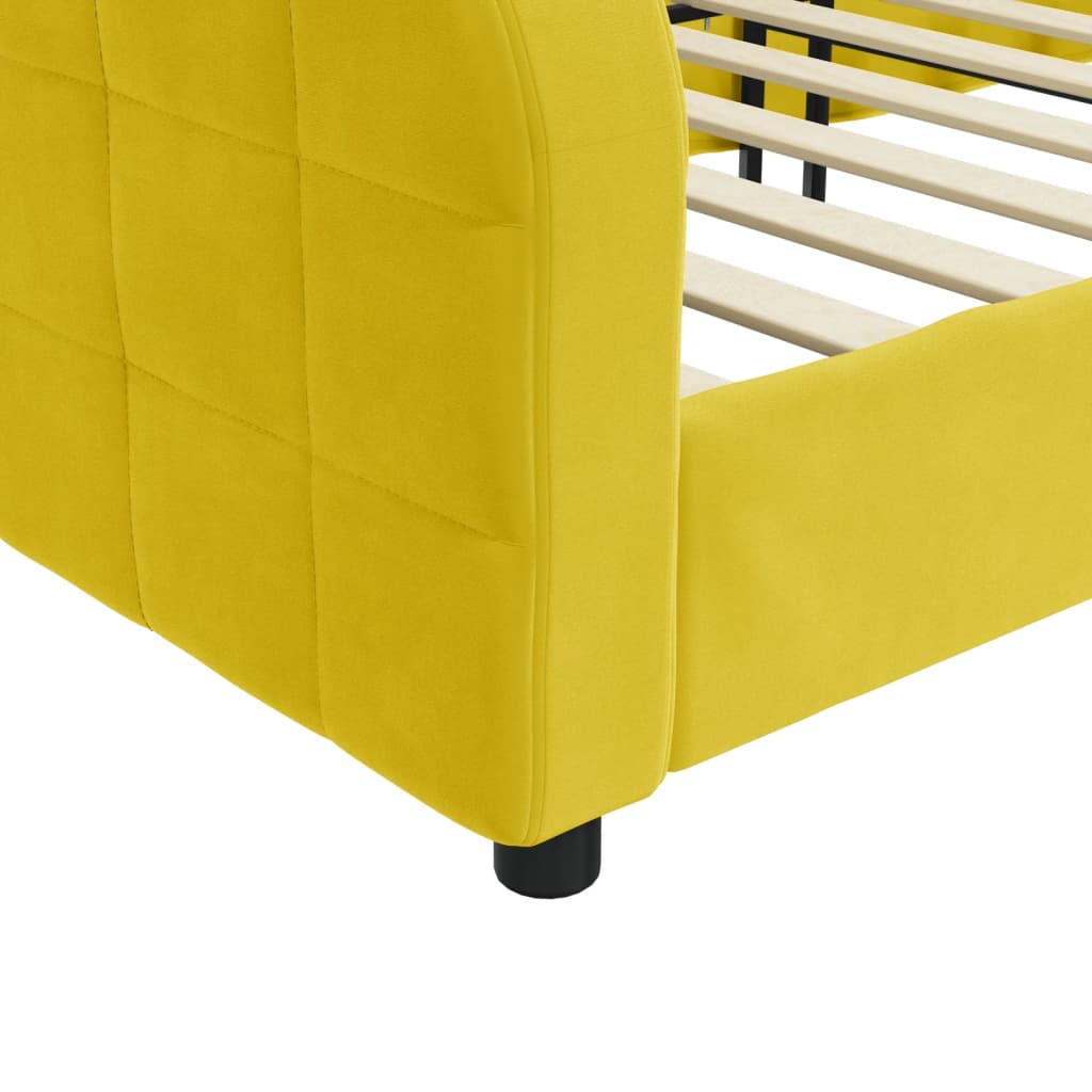 daybed 90x200 cm velour gul