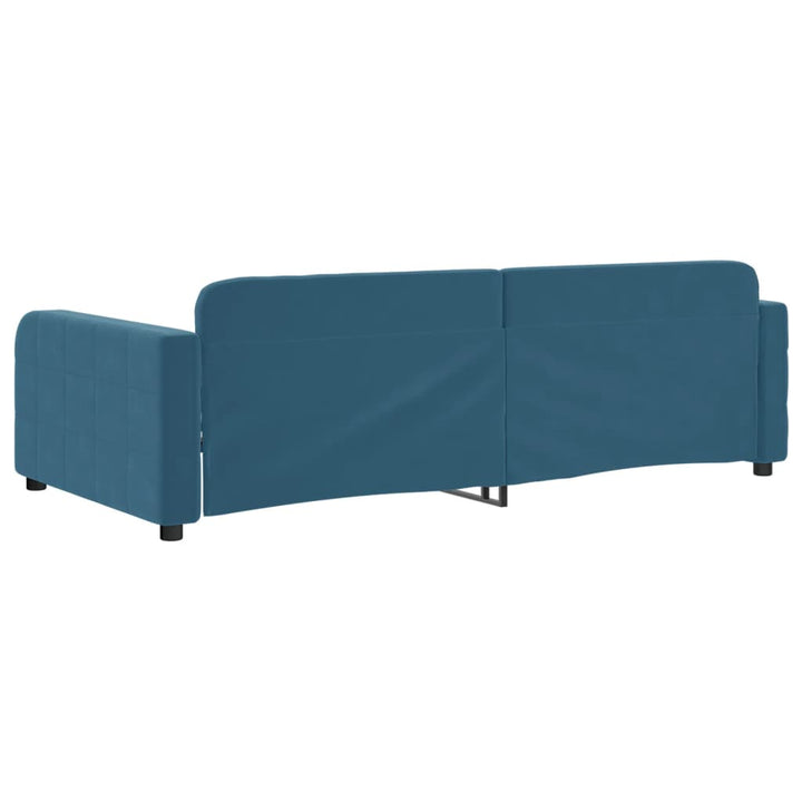 daybed 100x200 cm velour blå