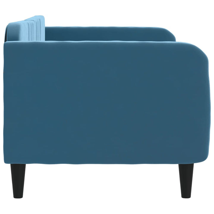 daybed 80x200 cm velour blå