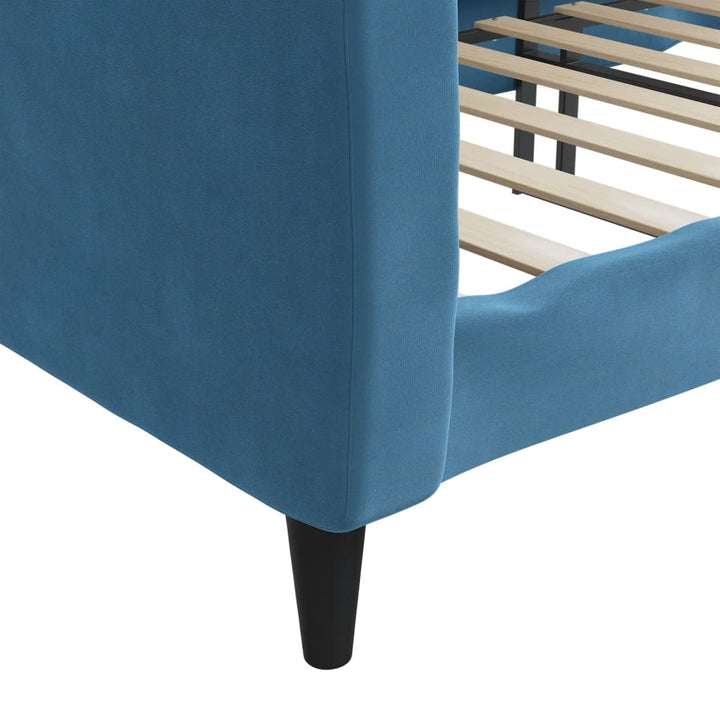 daybed 80x200 cm velour blå