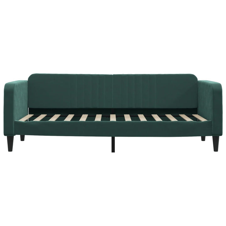 daybed 80x200 cm velour mørkegrøn
