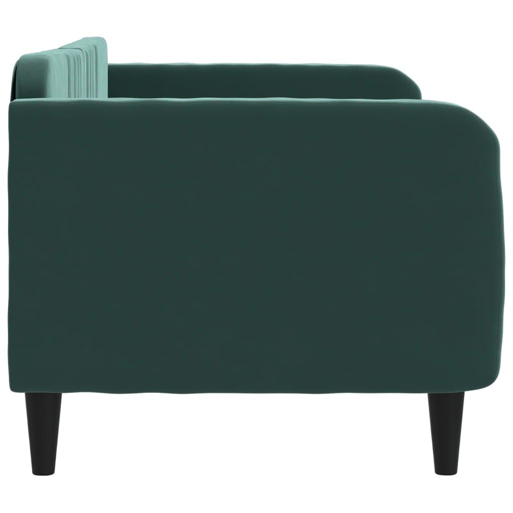 daybed 80x200 cm velour mørkegrøn
