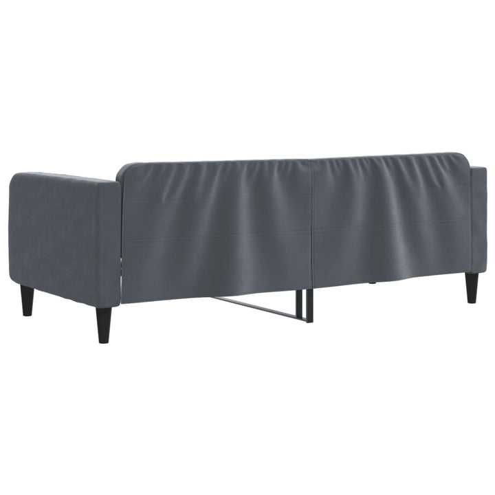 daybed 90x200 cm velour mørkegrå