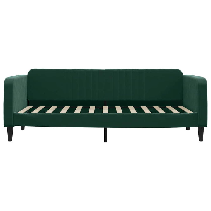 daybed 90x200 cm velour mørkegrøn
