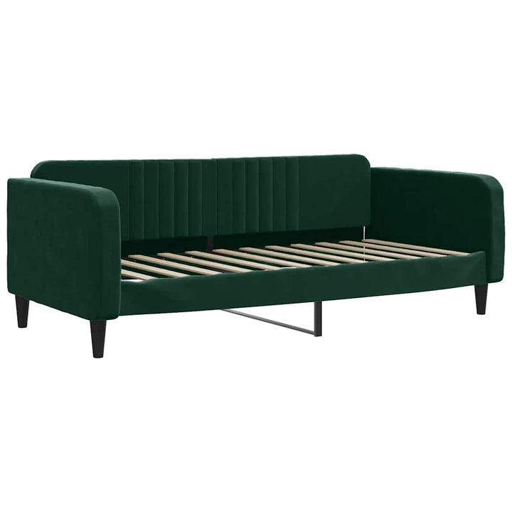 daybed 100x200 cm velour mørkegrøn