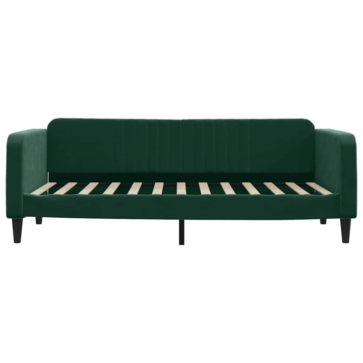 daybed 100x200 cm velour mørkegrøn