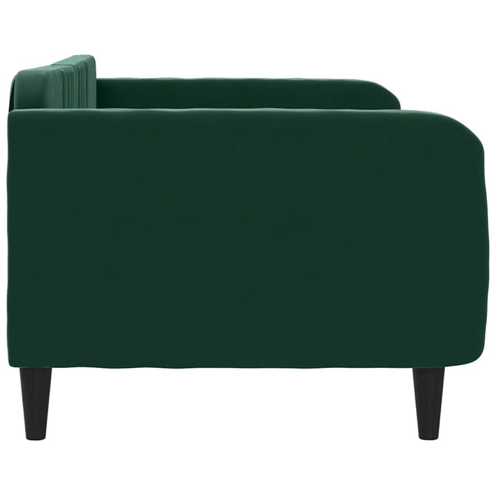 daybed 100x200 cm velour mørkegrøn