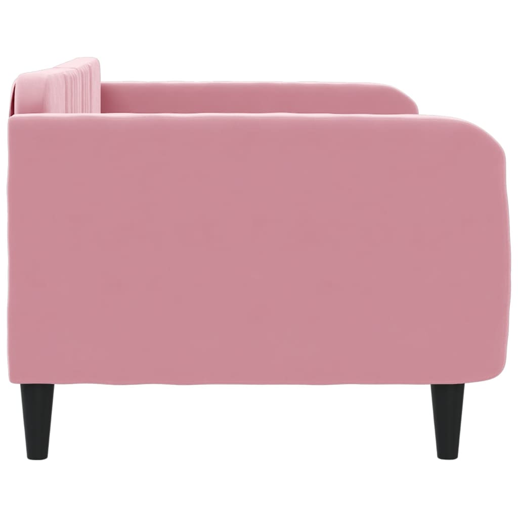 daybed 100x200 cm velour pink