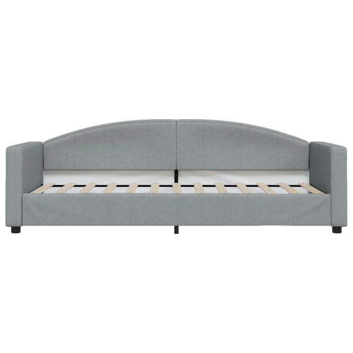 daybed 80x200 cm stof lysegrå