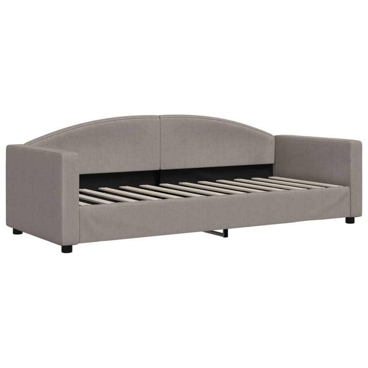 daybed 80x200 cm stof gråbrun
