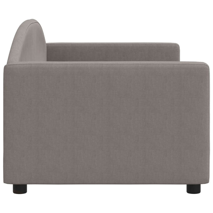daybed 80x200 cm stof gråbrun