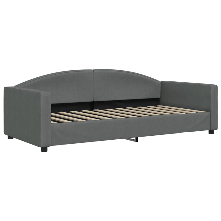 daybed 90x200 cm stof mørkegrå