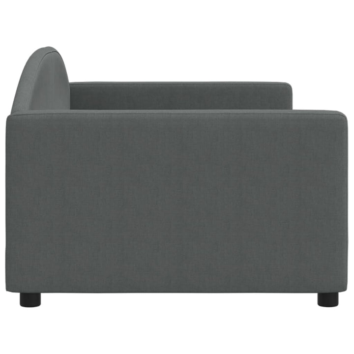 daybed 90x200 cm stof mørkegrå