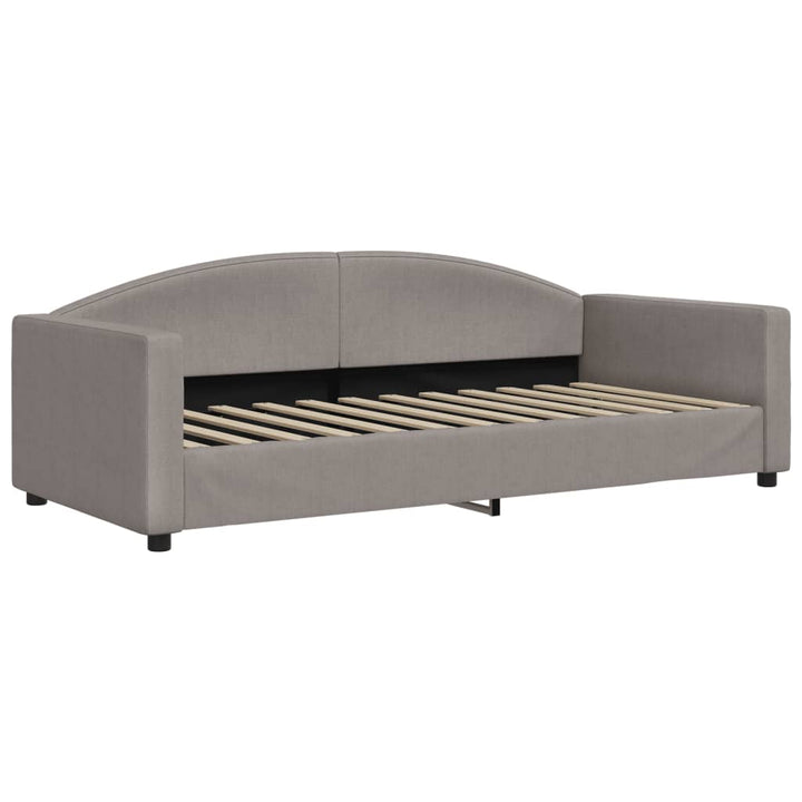 daybed 90x200 cm stof gråbrun