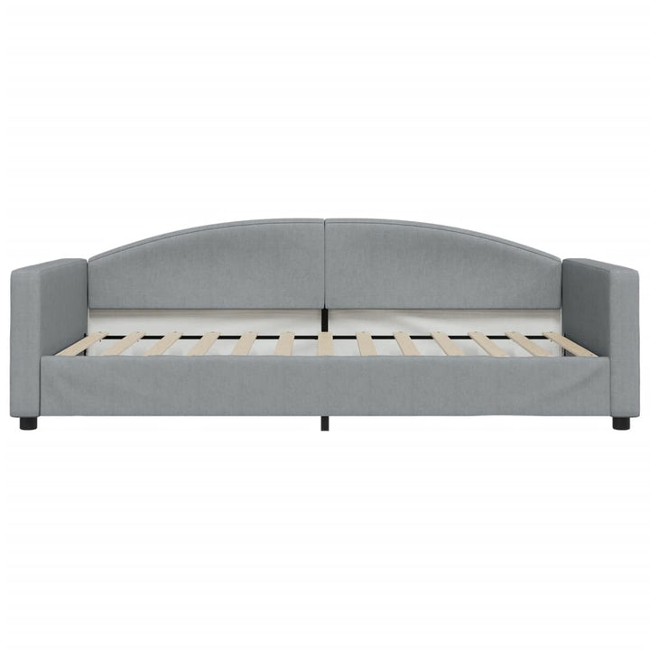 daybed 100x200 cm stof lysegrå
