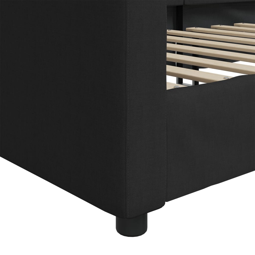 daybed 100x200 cm stof sort