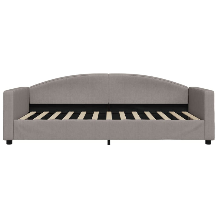 daybed 100x200 cm stof gråbrun