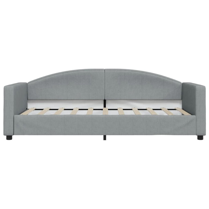 daybed 90x190 cm stof lysegrå
