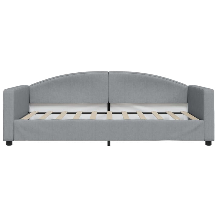 daybed 100x190 cm stof lysegrå