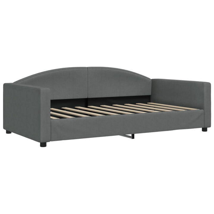daybed 100x190 cm stof mørkegrå