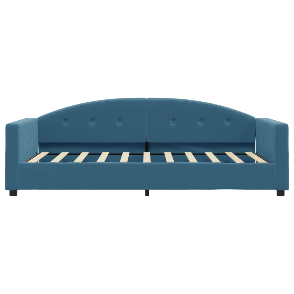 daybed 80x200 cm velour blå