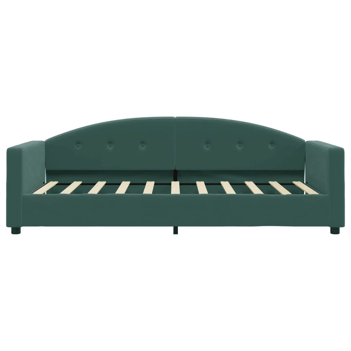 daybed 80x200 cm velour mørkegrøn