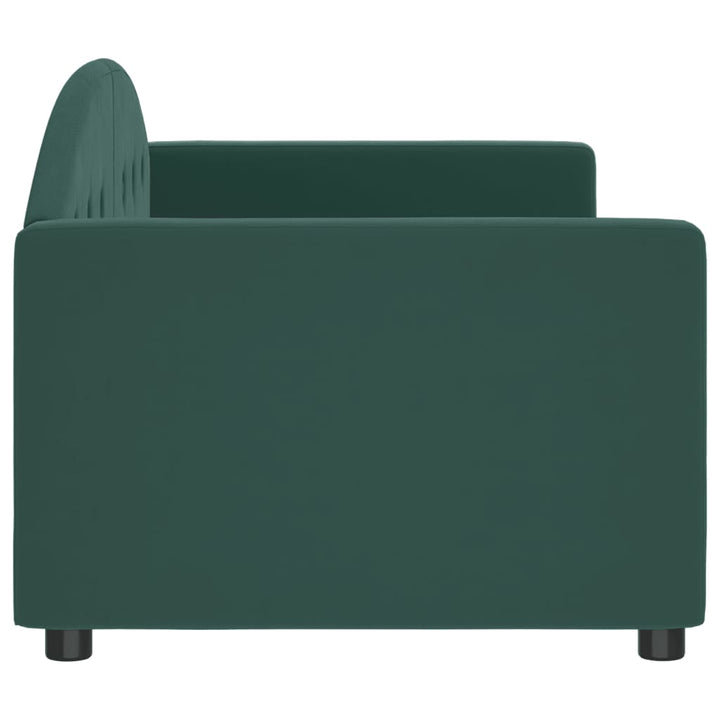 daybed 80x200 cm velour mørkegrøn