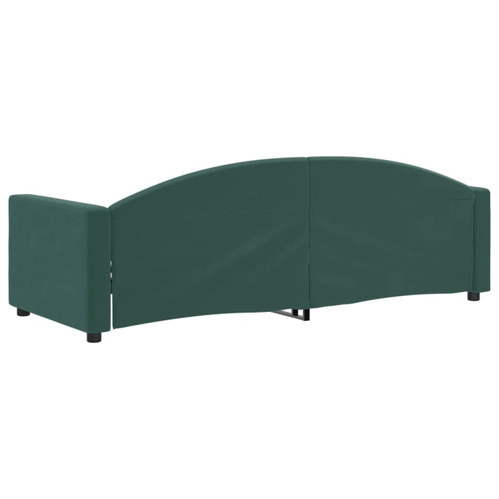 daybed 80x200 cm velour mørkegrøn