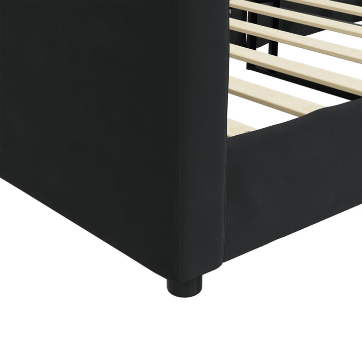 daybed 80x200 cm velour sort