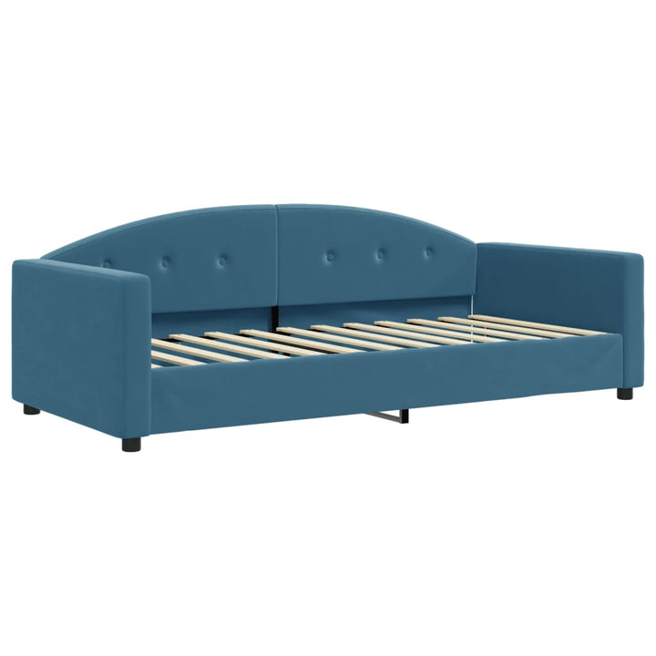 daybed 90x200 cm velour blå