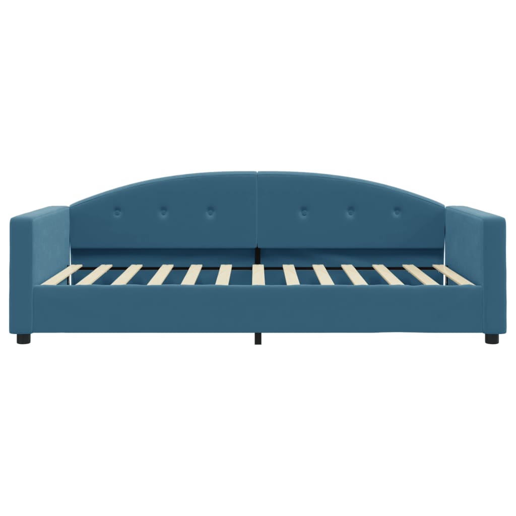 daybed 100x200 cm velour blå