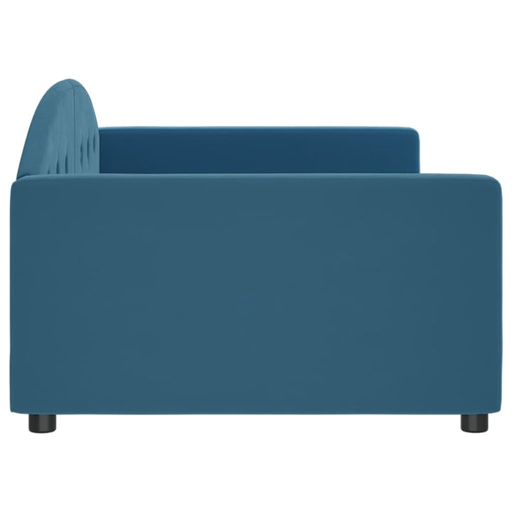 daybed 100x200 cm velour blå