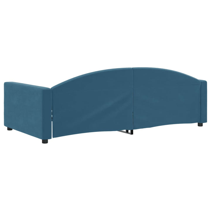 daybed 100x200 cm velour blå