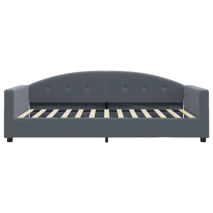 daybed 100x200 cm velour mørkegrå