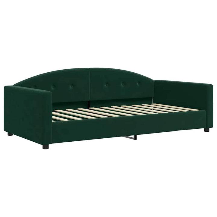 daybed 100x200 cm velour mørkegrøn
