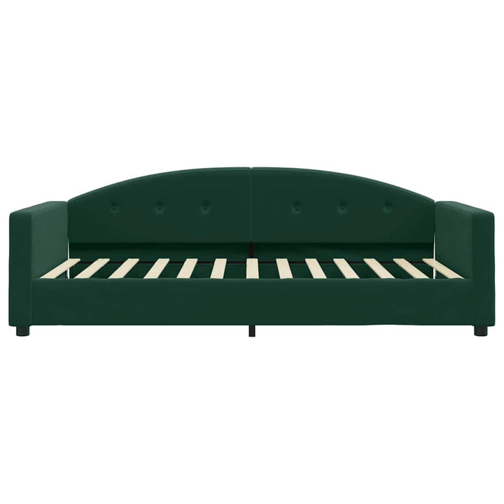 daybed 100x200 cm velour mørkegrøn