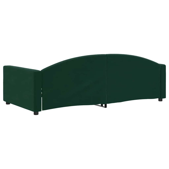 daybed 100x200 cm velour mørkegrøn