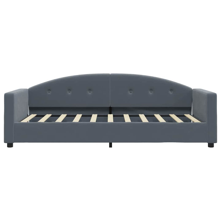 daybed 90x190 cm velour mørkegrå