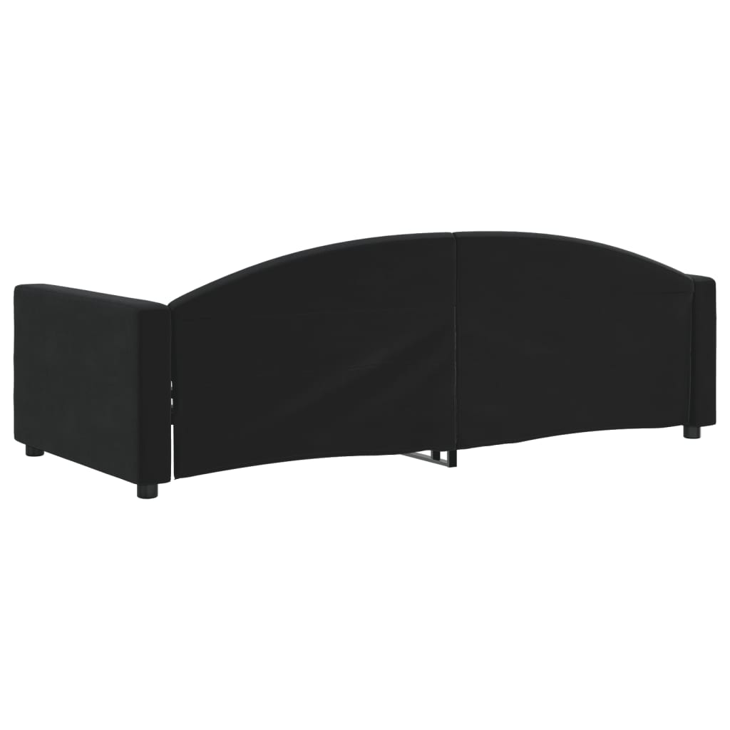 daybed 90x190 cm velour sort
