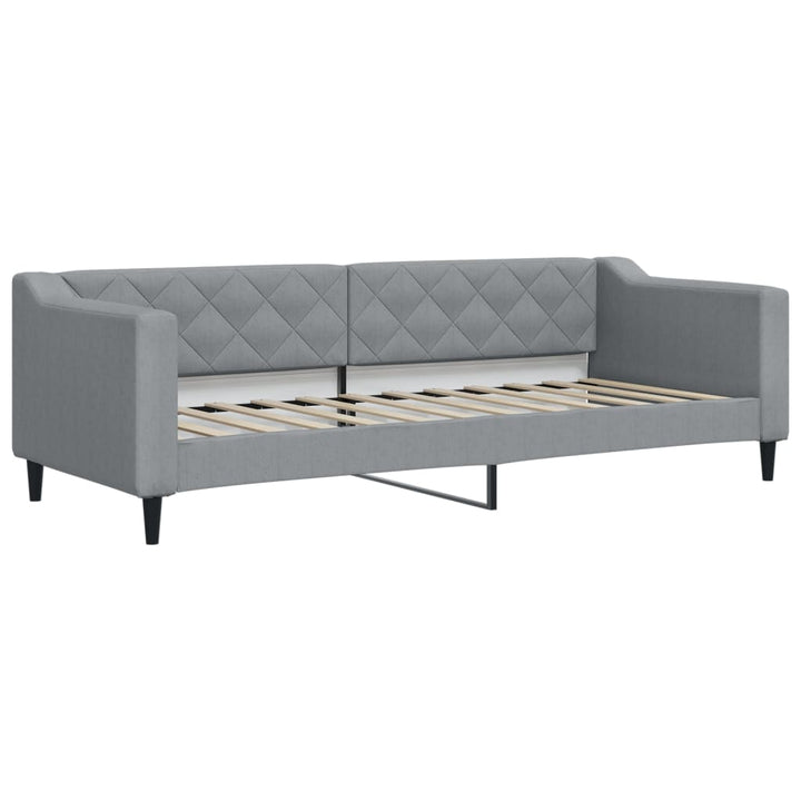 daybed 80x200 cm stof lysegrå