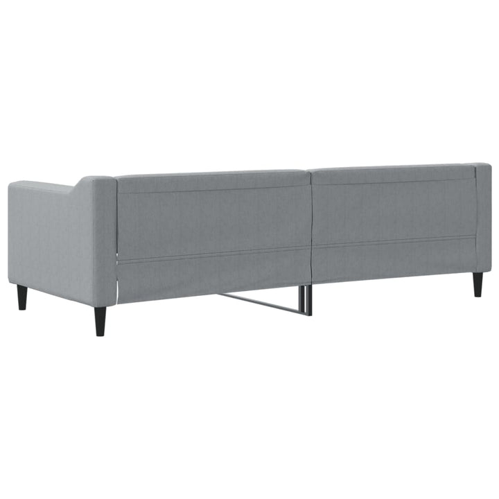 daybed 80x200 cm stof lysegrå