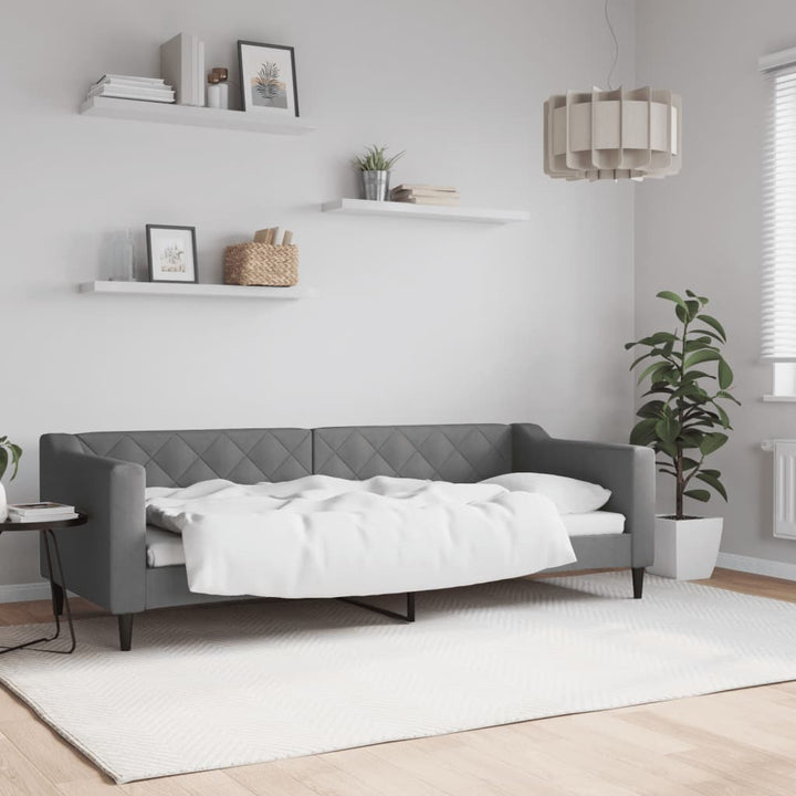 daybed 80x200 cm stof mørkegrå
