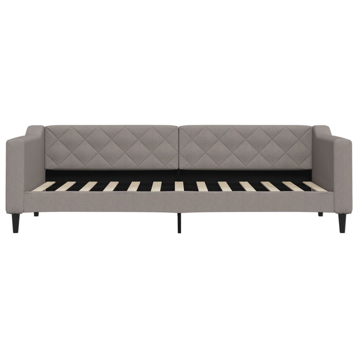 daybed 80x200 cm stof gråbrun