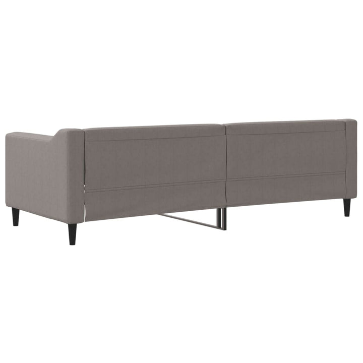 daybed 80x200 cm stof gråbrun