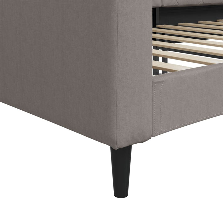 daybed 80x200 cm stof gråbrun